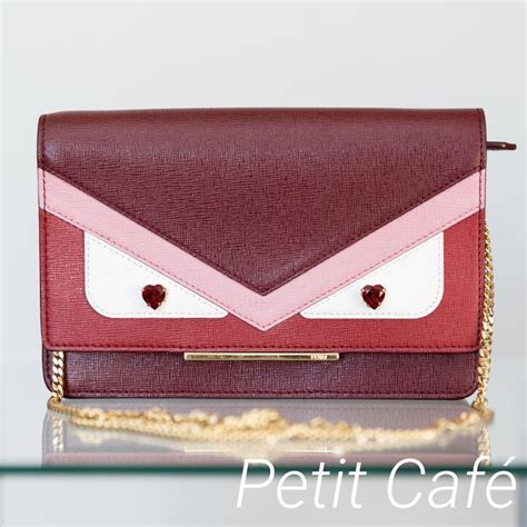 fendi monster eyes shoulder bag